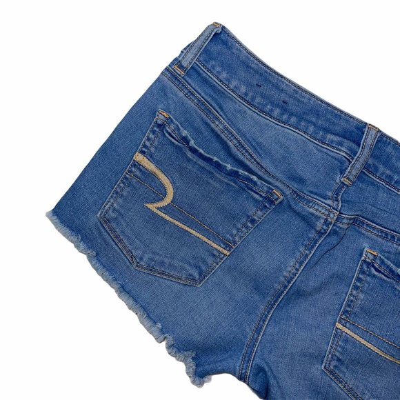 American Eagle Light Distressed Stretch Shorts 8 - Picture 7 of 9